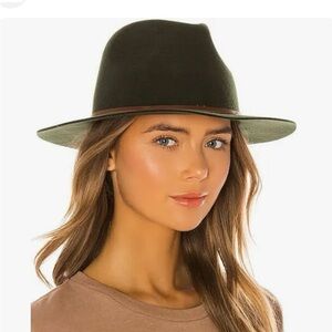 BRIXTON DARK GREY FEDORA HAT